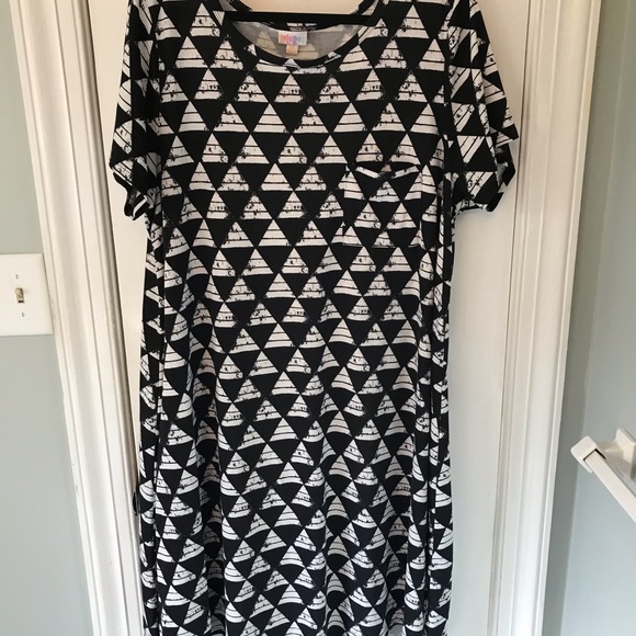 LLR 3xl Carly unicorn black white print EUC - Picture 2 of 4